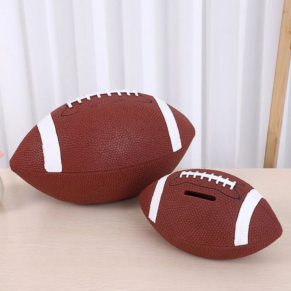 Rugby Fußball Münze Sparen Tank American Football Langlebig Rugby Geld Tank Große Kapazität Nette Kinder Lagerung Box Haushalt