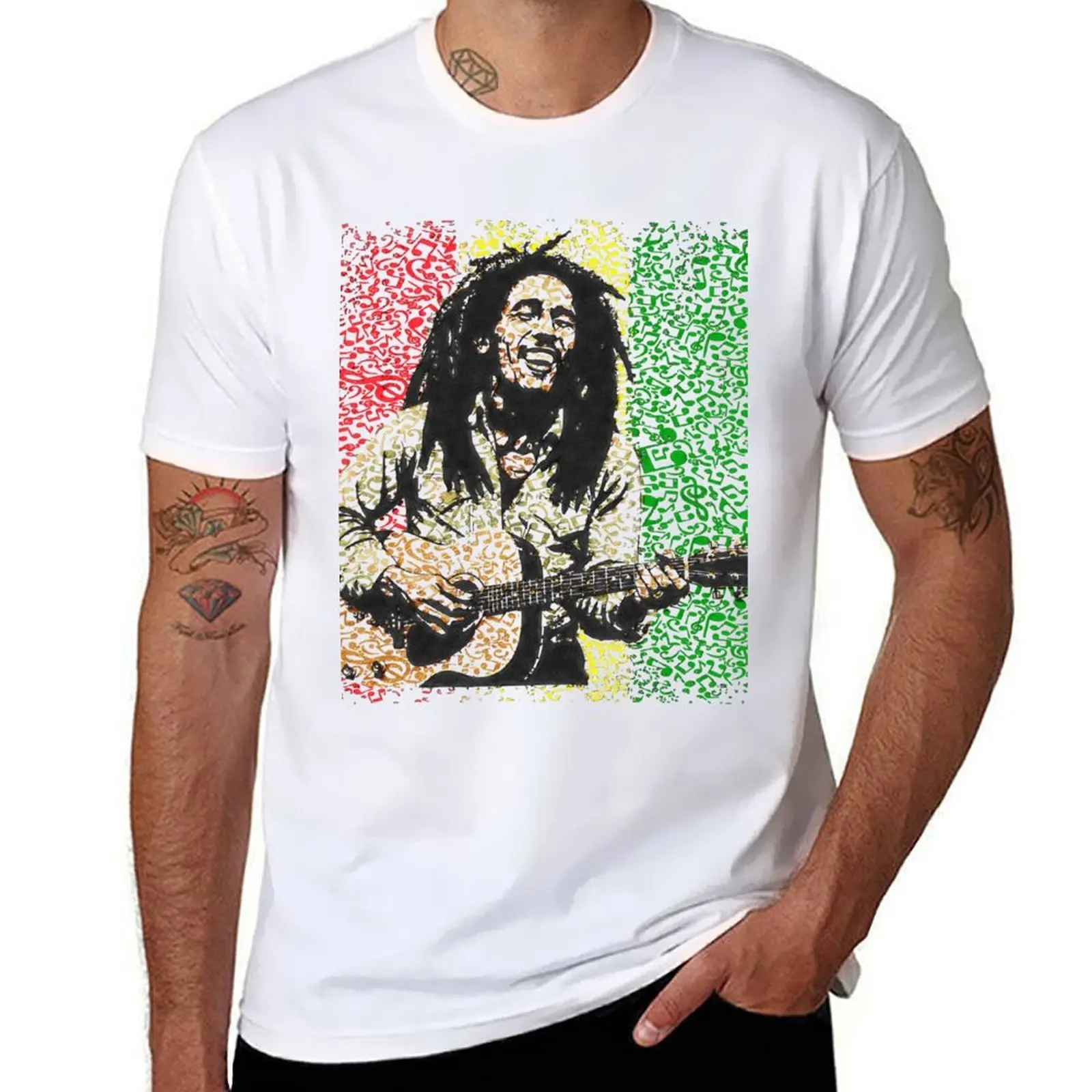 

Rhythmic Joy: Bob Marley T-Shirt cotton t shirt pack cotton t shirts high quality T-Shirt