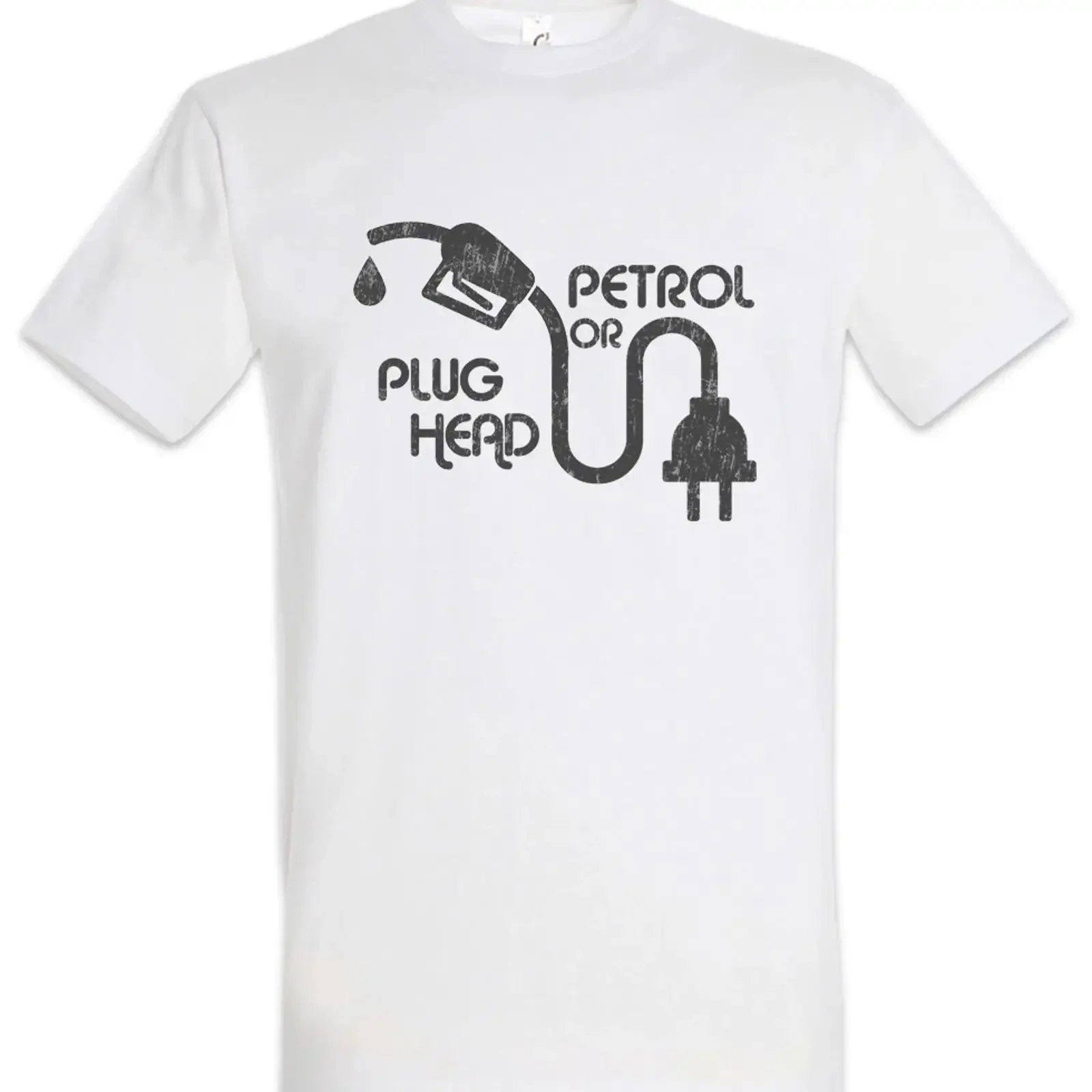 Petrol Or Plug Head T Shirt Race Racing car Driver Racer Fun Love vintage Washed Unisex Comfortable graphic Casual