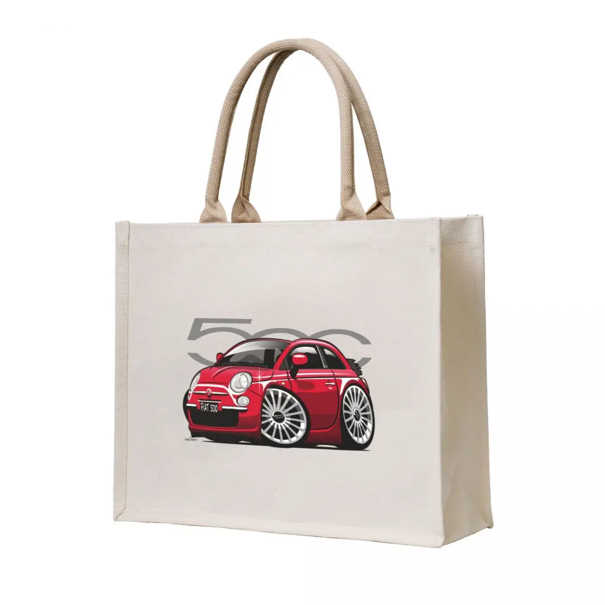 

500C caricature red Tote Bag shopper bags for women Big bag hand bag personalized tote