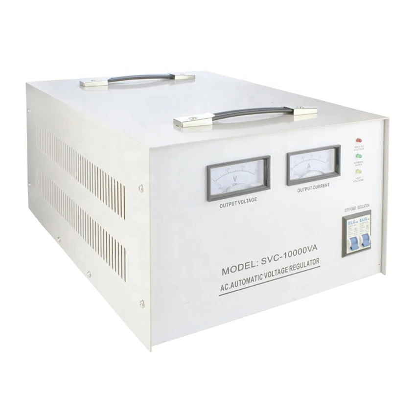 Single Phase 10kva 15kva ac automatic voltage regulator 220V SVC-10KVA servo motor ac voltage stabilizer