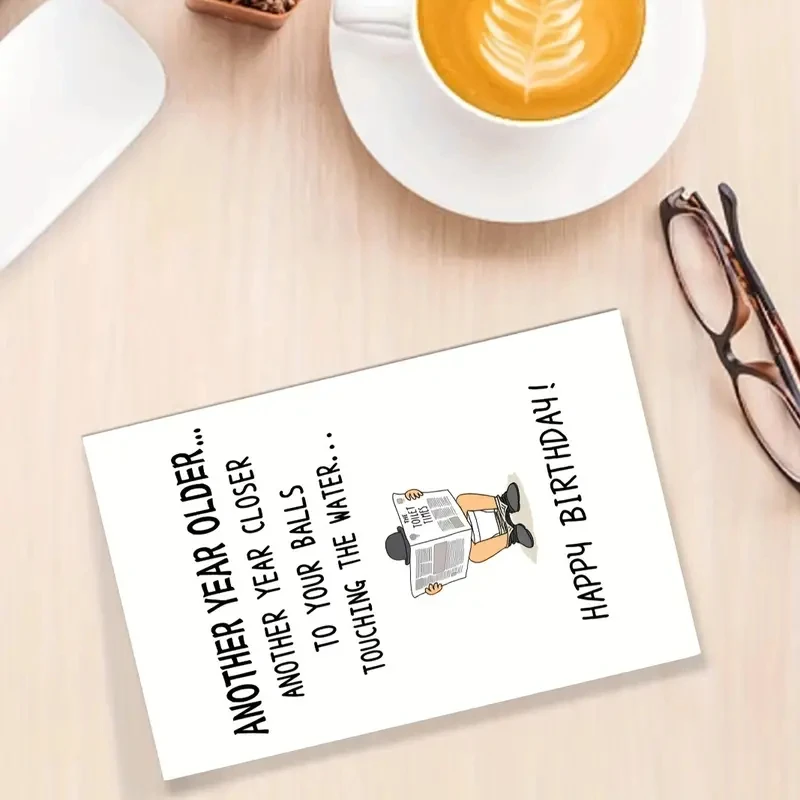 1 PC Funny Birthday Cards For Men, Humorous And Loyal Friend Cards For Brothers, Birthday Greeting Cards For Male Friends,