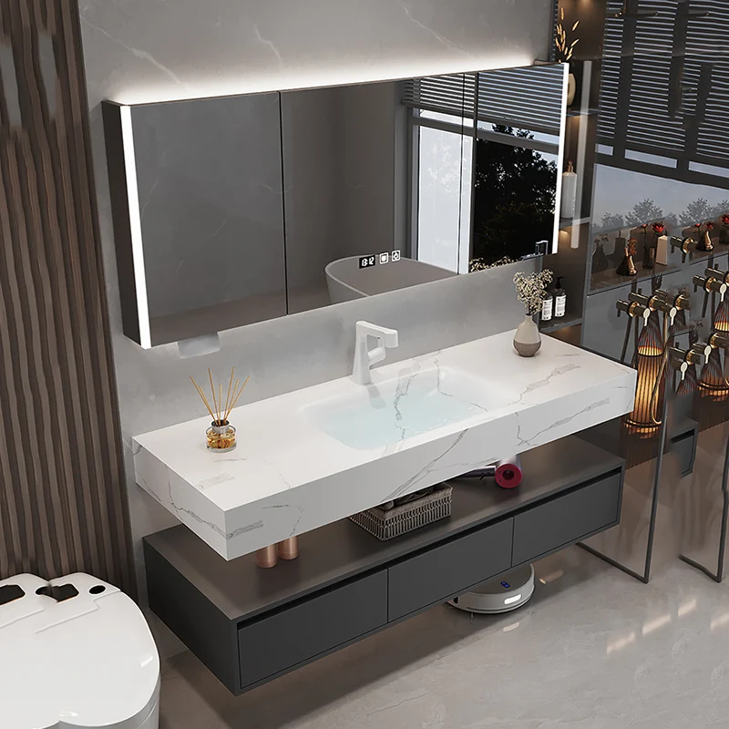 

Modern Luxury Bathroom Cabinet Dressers Partitions Skincare Space Saver Cupboard Storage Toilet Archivadores Trendy Furniture