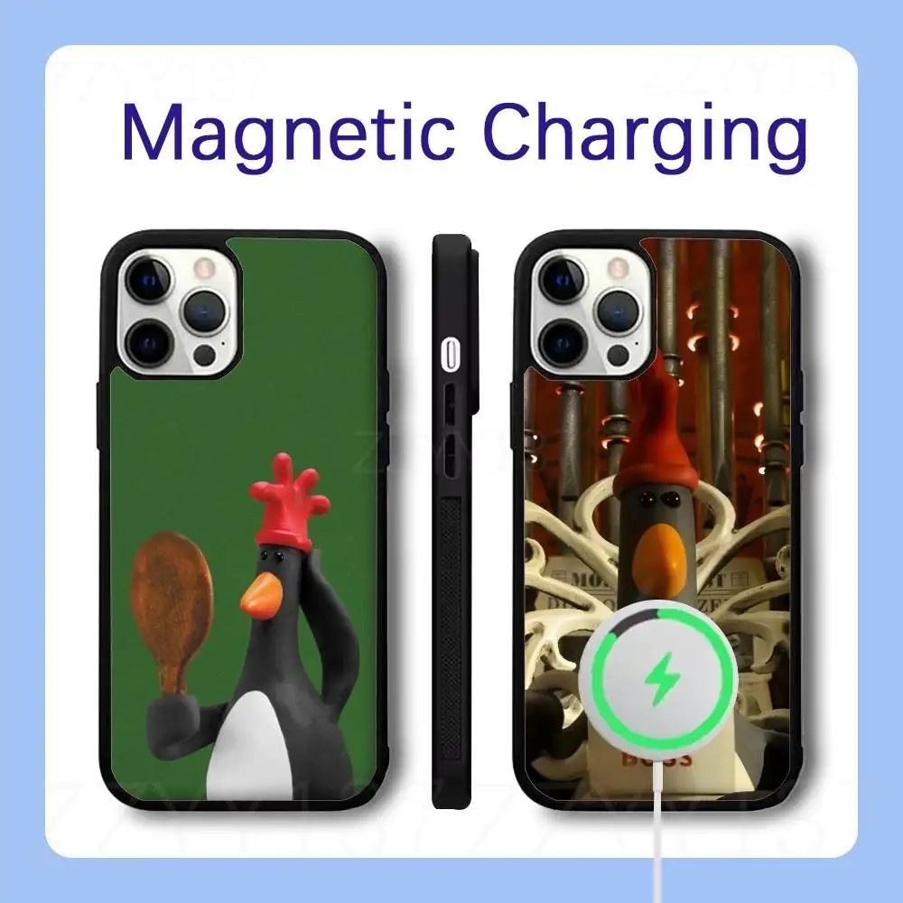 

W-WallaceS Gromit Penguin Phone Case For iPhone 17,16,15,14,13,12,11,Pro,Max,Plus,Air,Mini,SE Magsafe Magnetic Wireless Charging