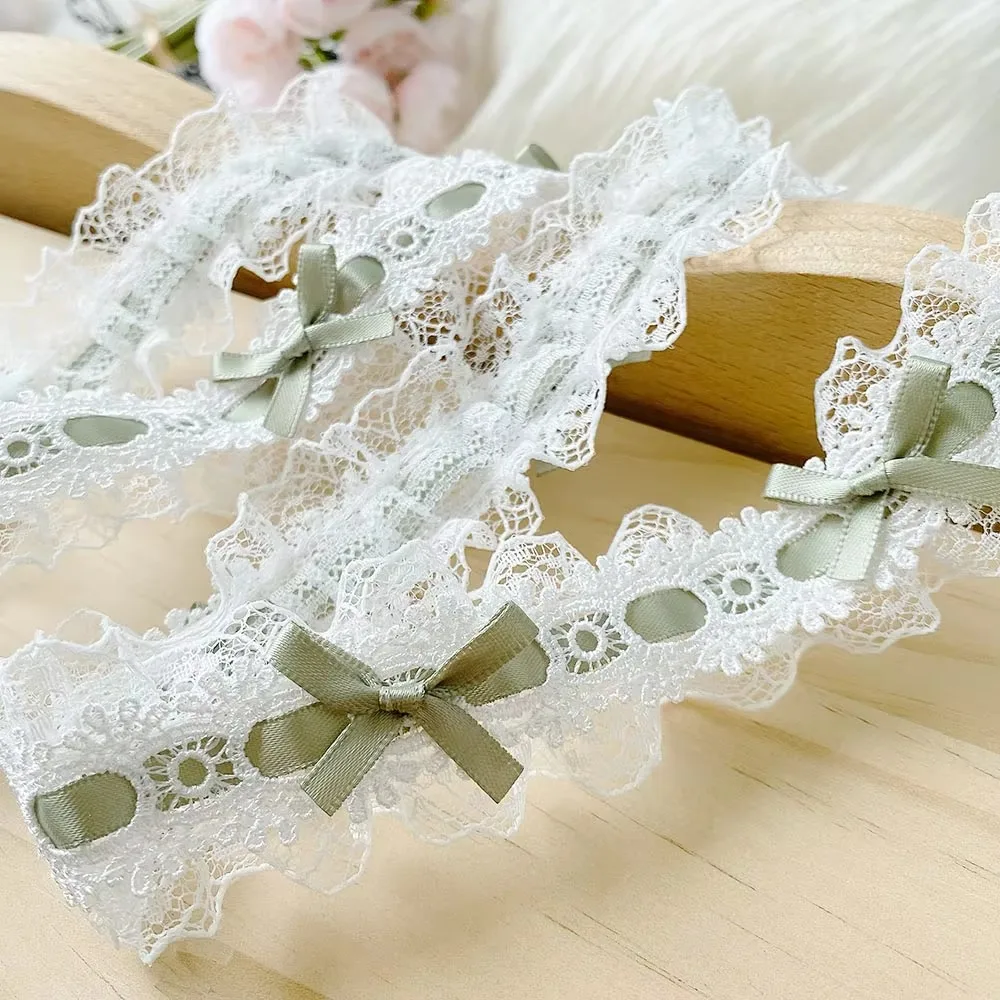 Zarte DIY-Spitzenbesatzbänder, handgefertigter Stoff, Geschenkverpackung, Kleid, Nähzubehör, Basteln, Schleife, dekorativ