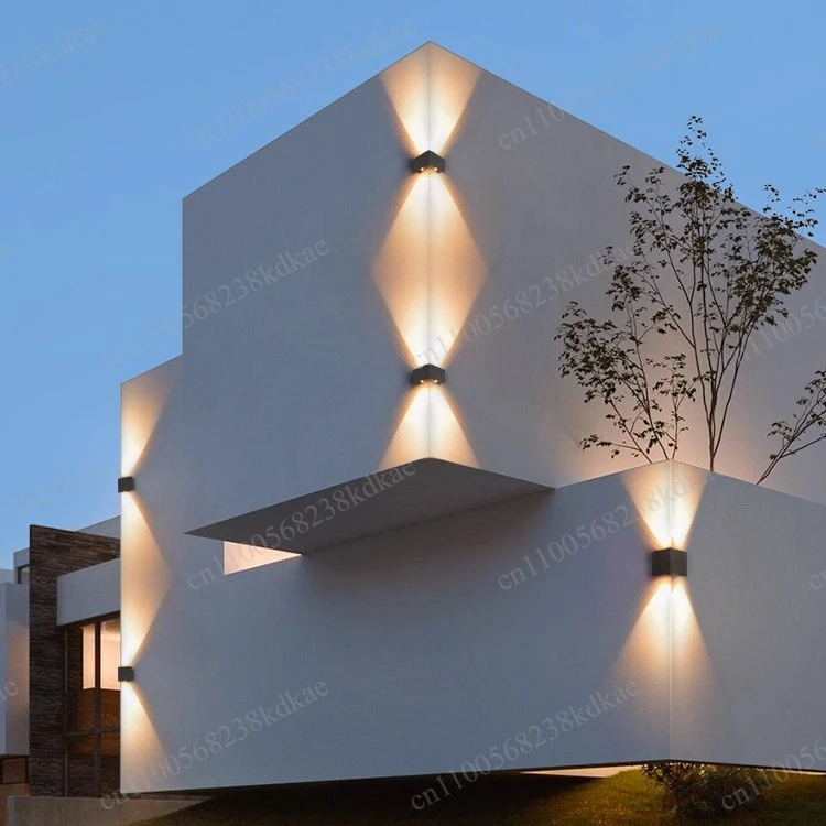 

Solar Powered L Type Wall Lamp, Courtyard Villa Outdoor Corner Ambient Lighting