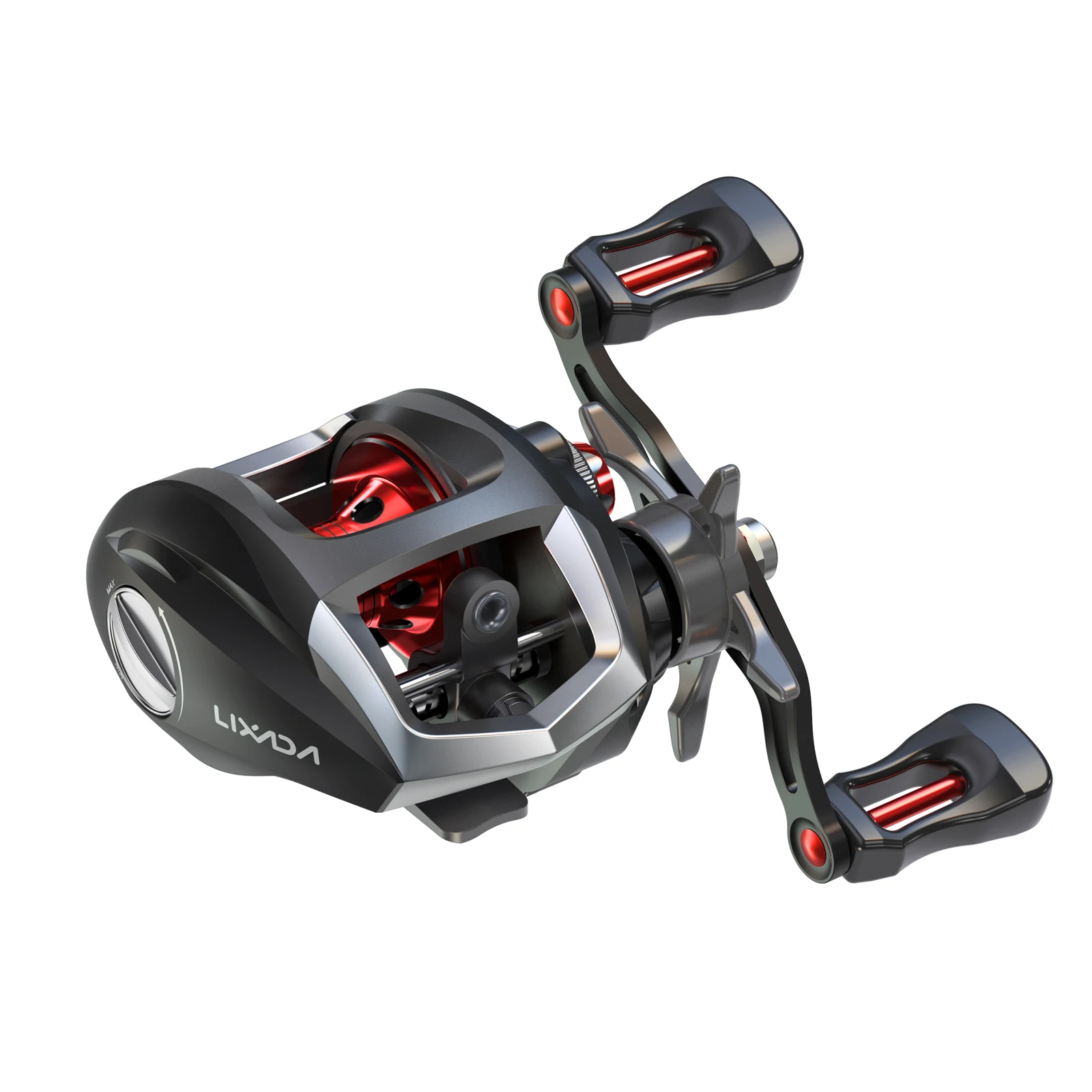 Lixada 12+1 Ball Bearings Baitcasting Reel Fishing Fly High Speed Fishing Reel with Magnetic Brake System