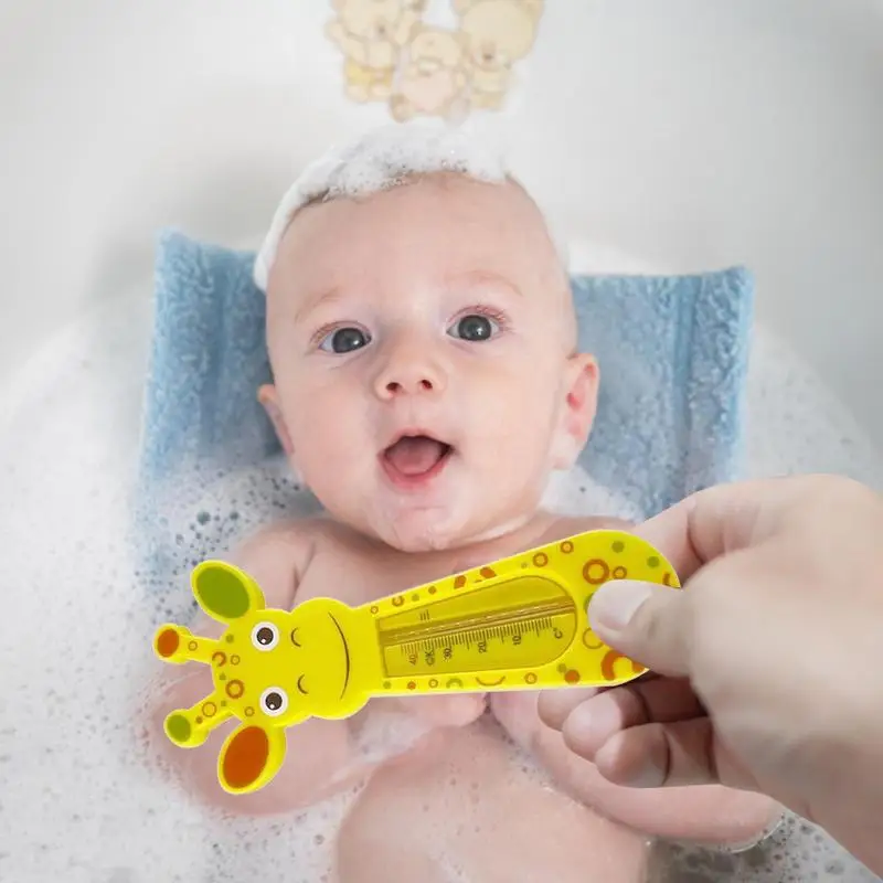 Baby Bath Thermometer Cute Giraffe Water Temperature Meter Baby Bath Toys Safe Fast Water Thermometers Babys Shower Care