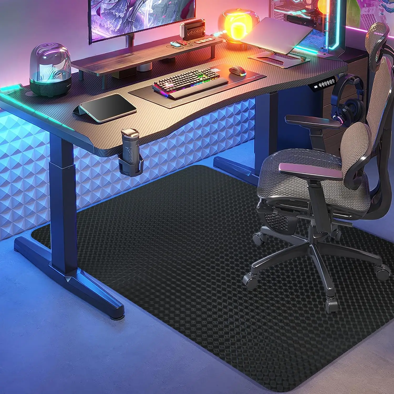 Gaming Chair Mat for Hardwood Floor, 48