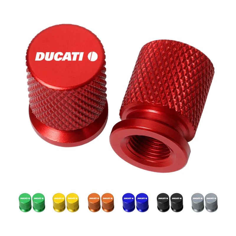 For Ducati Hypermotard 950 939 821 796 SP 1100 2pcs CNC Aluminum Tyre tire Valve Air Port Cover Cap Motorcycle Accessories