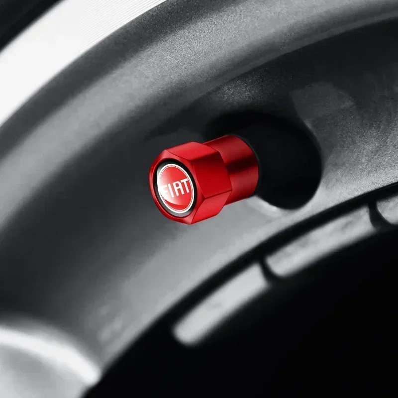4PCS Car Badge Wheel Tires Valve Caps Metal Tyre Dust Covers For Fiat Renault Alfa Romeo Honda Jaguar Ford JEEP Acura Mitsubishi