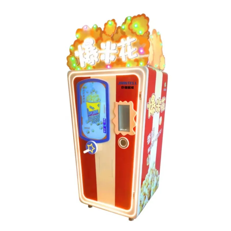 Máquina expendedora de palomitas de maíz de varios sabores comercial con fácil operación para escenarios minoristas y de catering