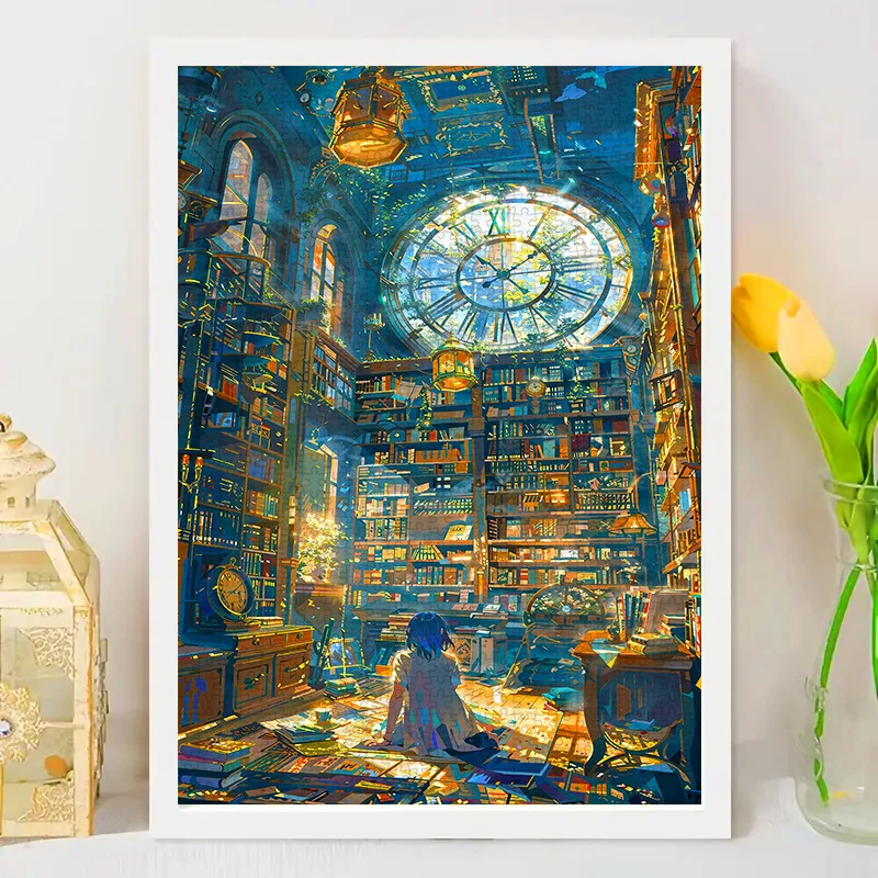 تتميز أحجية المكتبة العملاقة المكونة من 1000/500 قطعة بقراءة فتاة في أشعة الشمس اللامعة، مثالية لعشاق الأعمال اليدوية. إنه Inter #5