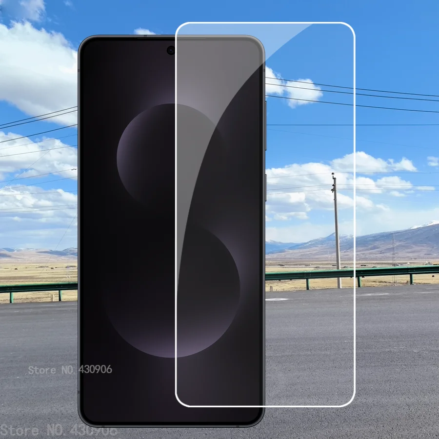 

3 Piece For Samsung Galaxy S25 Edge Screen Protector Fingerprint unlock Screen Coverage Transparent Tempered Glass Film edge 9H