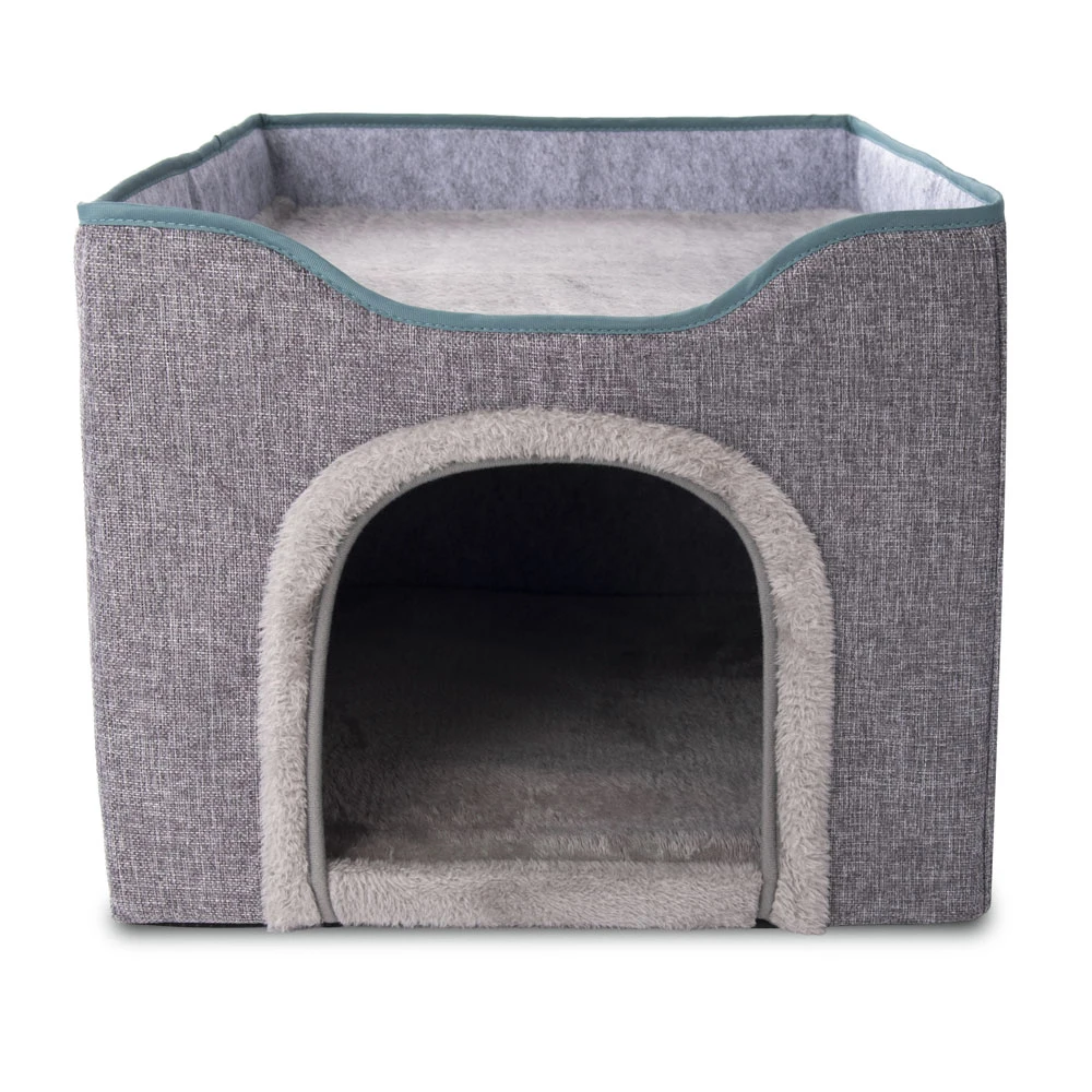 

High Quality Proper Price Folding Stackable Luxury Soft Cat Pet Cube House Indoor Cat House