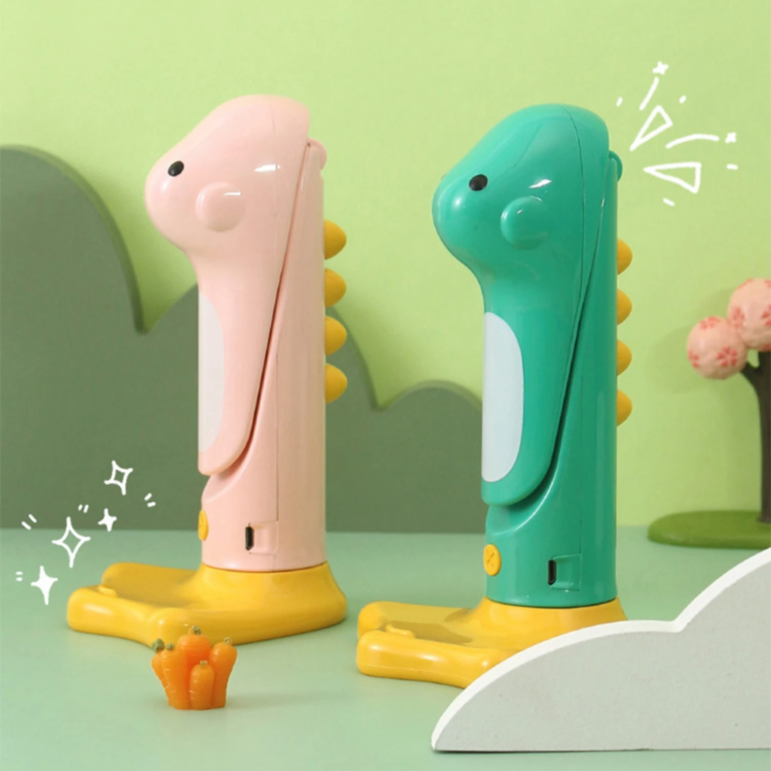 Veilleuse LED dinosaure aste pour enfants, lampe de table de chambre à coucher, minuterie de sommeil, USB, nouveau, mignon, cadeau doux