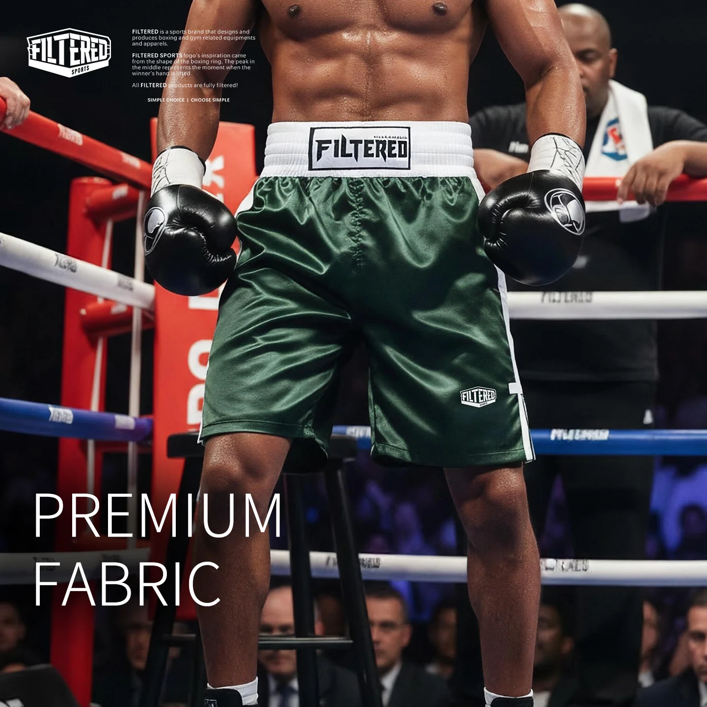 pro Men's Satin Fabric Boxing Shorts above Knee Lightweight Moisture-Wicking Fight Gear for Agility Training Boxing Trunks
