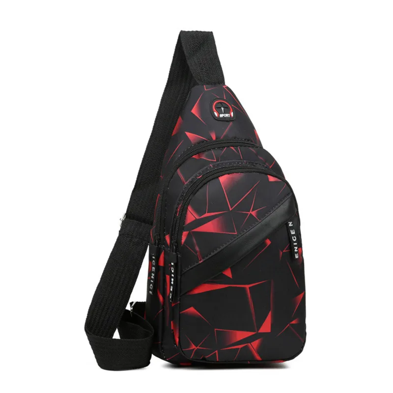 2023 New Men\'s Chest Bag New Fashion Korean-Style Casual Sports Water-Proof Shoulder Crossbody Bag Cross Body Chest Bag For Male