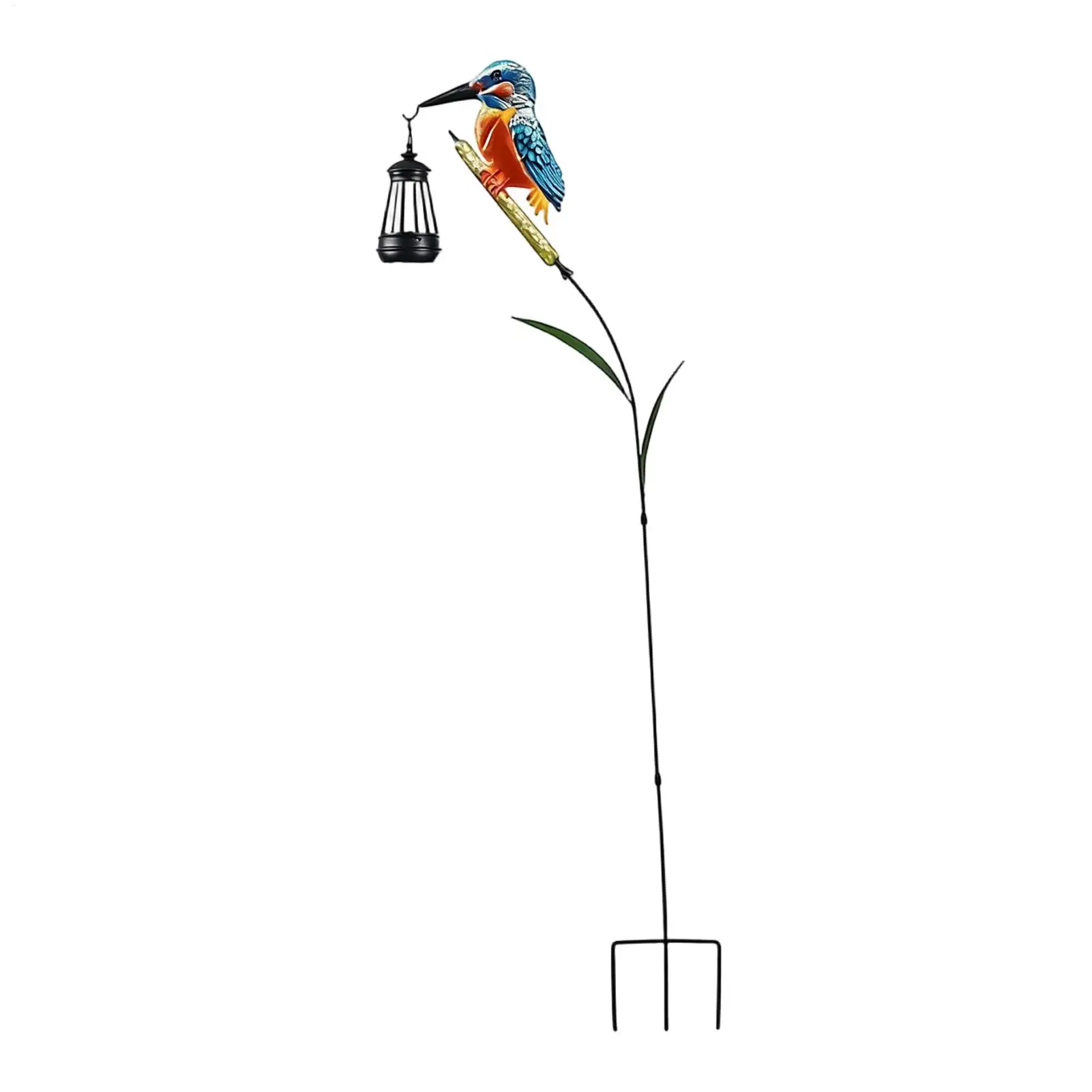 LED Solar Kingfisher Garden Statue Solar Powered Bird Light for Outdoor Waterproof Yard Decor Courtyard Landscape Unique Gift