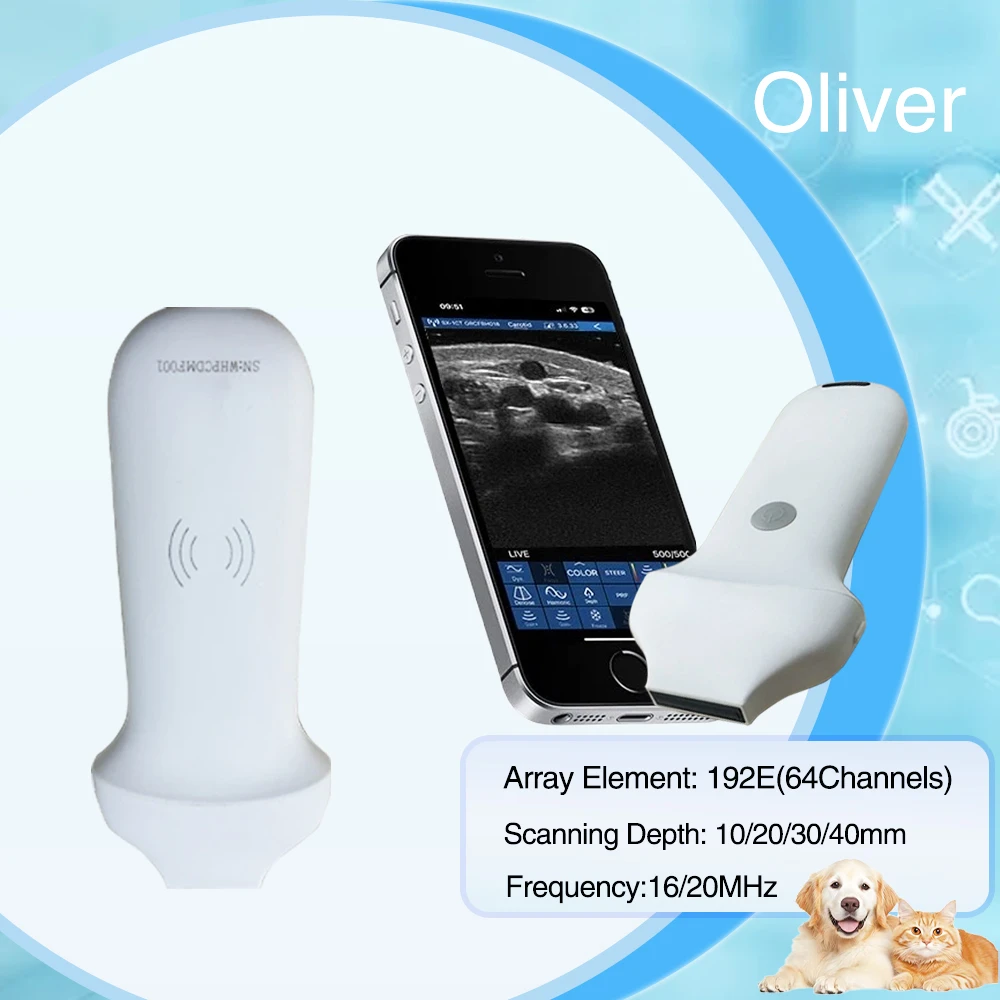 192 Elements High Frequency Wireless Color Linear Ultrasound Probe Beauty Facial  Aesthetics  16Mhz 20Mhz pet
