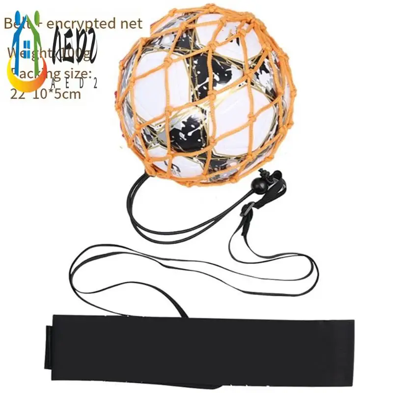 Bolsa de bola portátil AED2, bolsa de rede de bola de futebol, criptografia em negrito + cinto