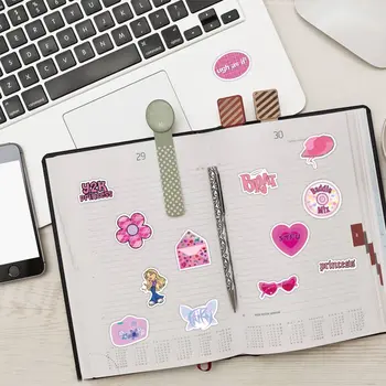 10/30/60張可愛粉紅Y2K貼紙,適用於行李箱、滑板、筆記型電腦、行李箱、手機、汽車裝飾DIY貼紙 6 最佳銷售 iPad貼紙 - №3