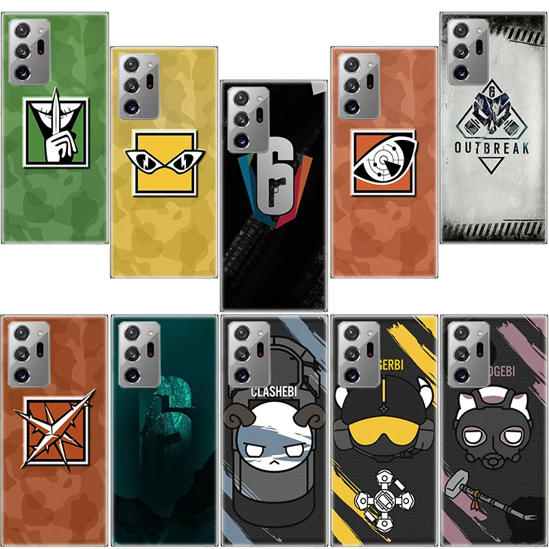 Game Rainbow S-Six S-Siege Phone Case for Samsung A17 A37 A57 A07 A16 A26 A36 A56 A05S A15 A25 A35 A55 Galaxy A03 A13 A23 A33 A5