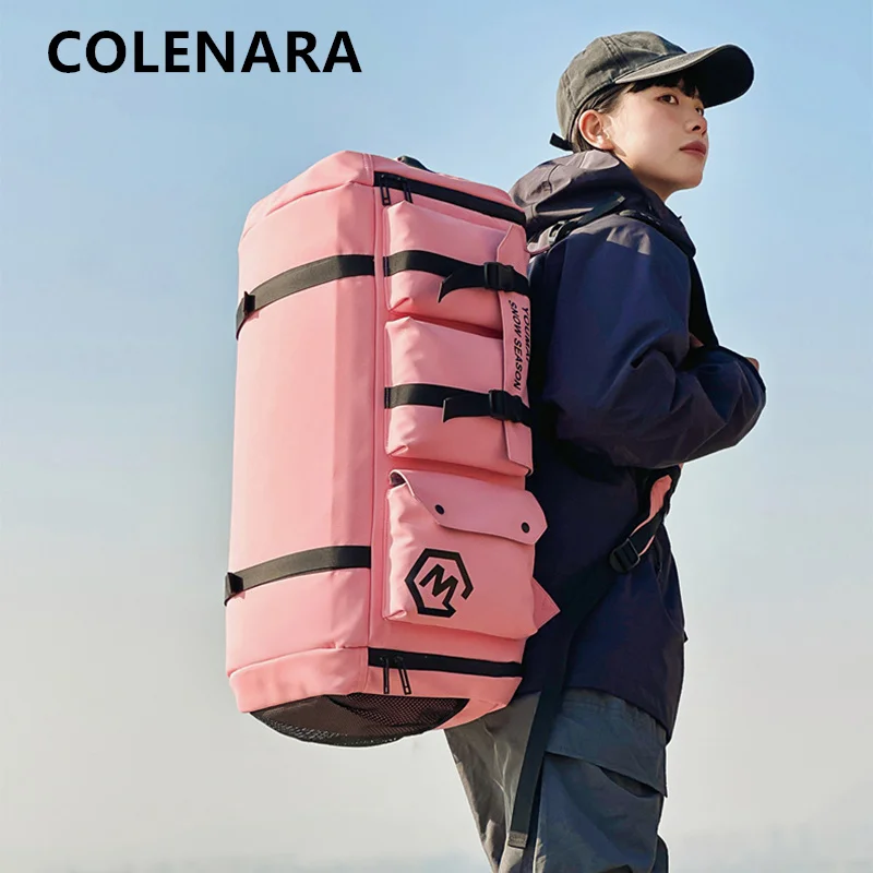 

COLENARA Multifunctional Luggage Bag Oxford Cloth Large Capacity Ski Backpack Outdoor Travel Bag Wearable Shoulder Men's Handbag