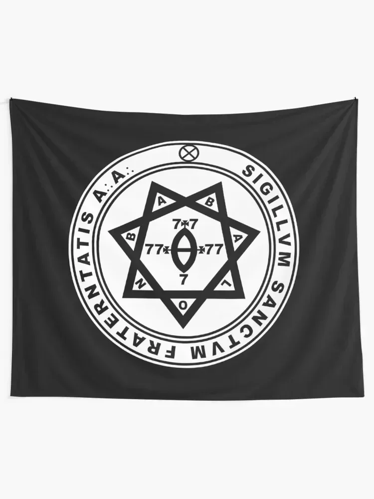 Aleister Crowley Seal - Occult - Thelema - Magick Tapestry Bathroom Decor Decor Home Tapete For The Wall Tapestry