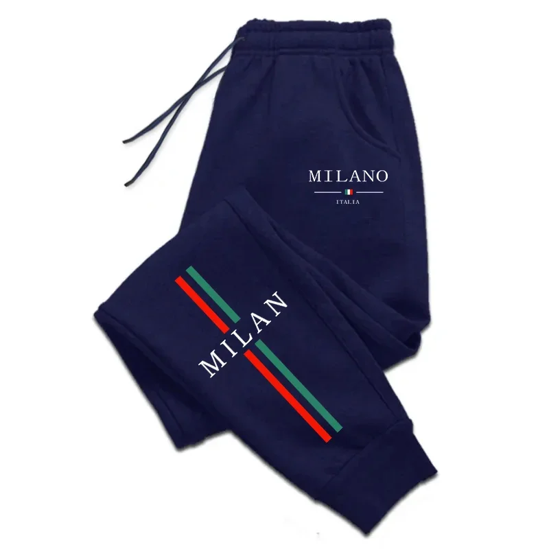 Calças de Moletom Masculinas Estampadas Moda Primavera Verão 2026, Versáteis para Academia, Confortáveis, Macias, Esportivas, Casuais, com Cordão, Mais Vendidas para Corrida
