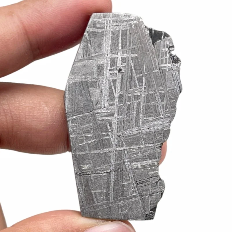 Gibeon Iron Meteorite Natural Slice Genuine Cosmic Rock Specimen Desktop Ornament Collectible Gift