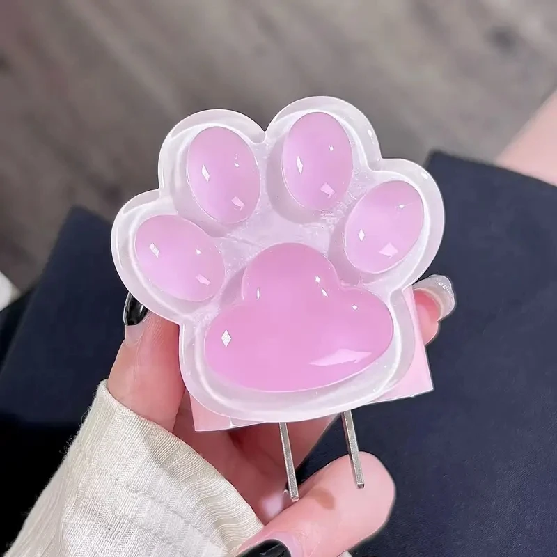 Cute 3D Pink Cat Paw Charger Protector For IPhone 15 14 13 18W 20W Original Charger Data Line Spiral Winder Protective Sleever