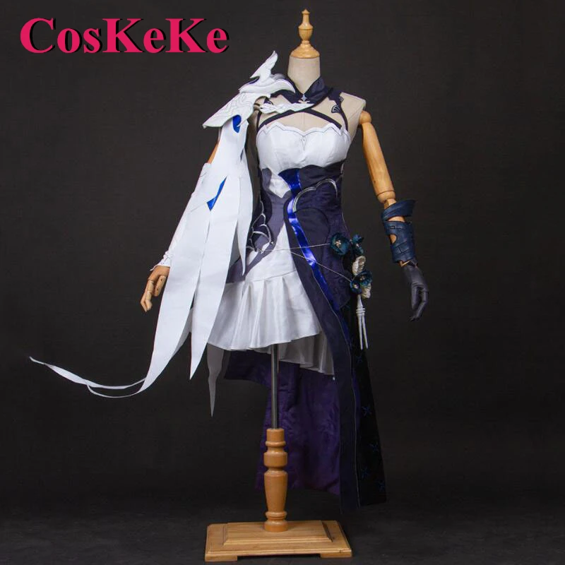 CosKeKe Bronya Zaychik Cosplay Anime Game Honkai Impact 3 Costume Sliverwing Elegant Uniform Dress Women Role Play Clothing S-XL