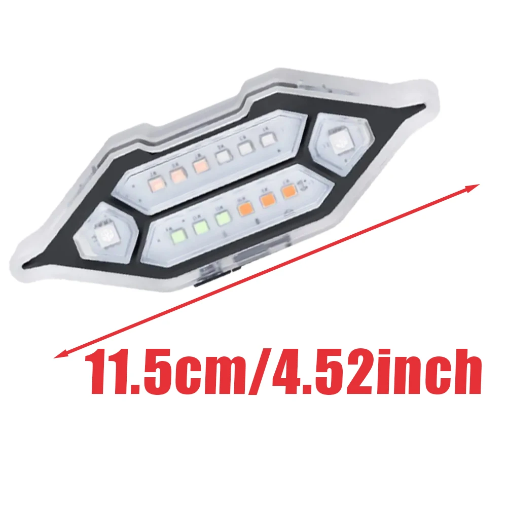 Solar Car Warning Light RGB Color for Universal Motobycles Car Accessories