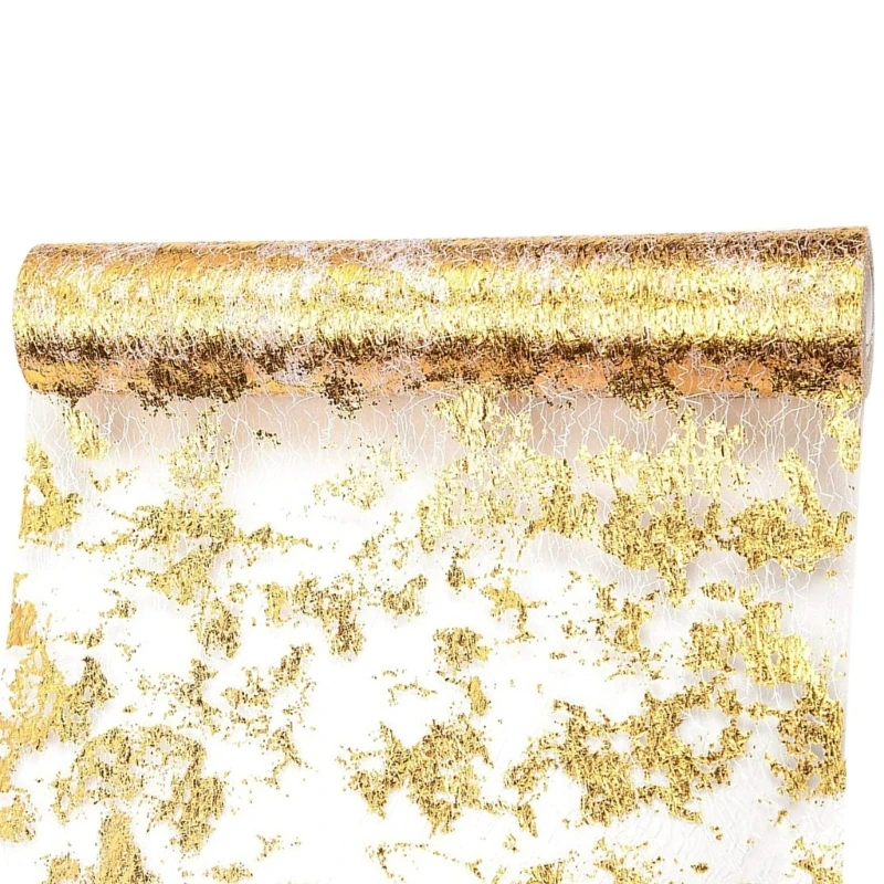 Gold Table Runner Tablecloth 28CM×10M, Perfect for Parties and Weddings Dropship