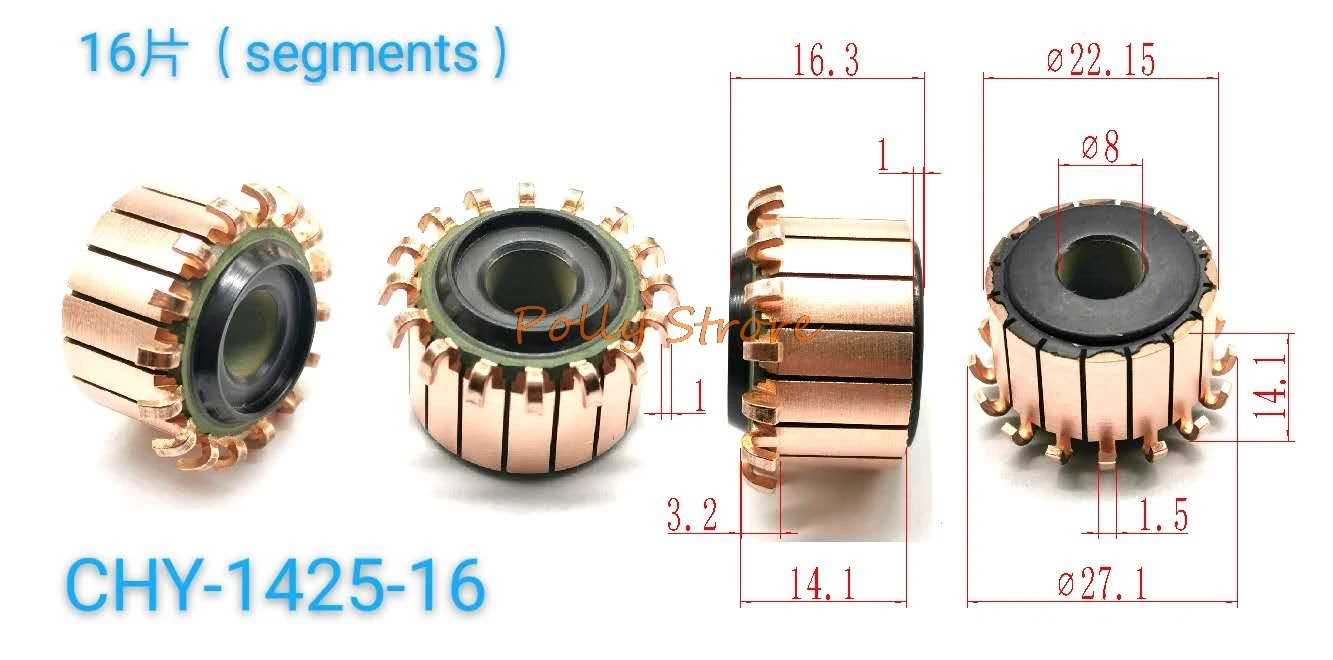 2Pcs 8*22.15*16.3Mm…