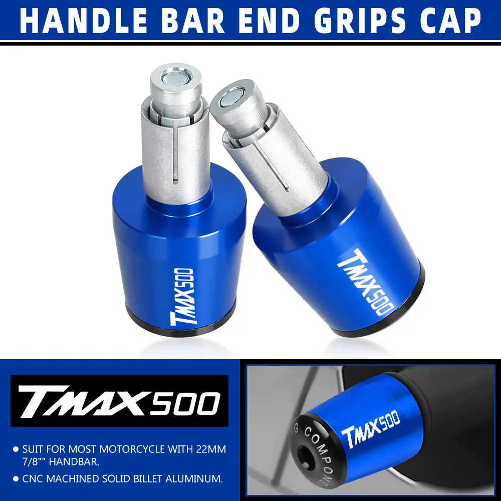 

TMAX500 Motorcycle Handle Bar End Weight Cap Slider Handlebar Grips Plugs Caps For YAMAHA TMAX 500 2001-2011 2012 2013 2014 2015