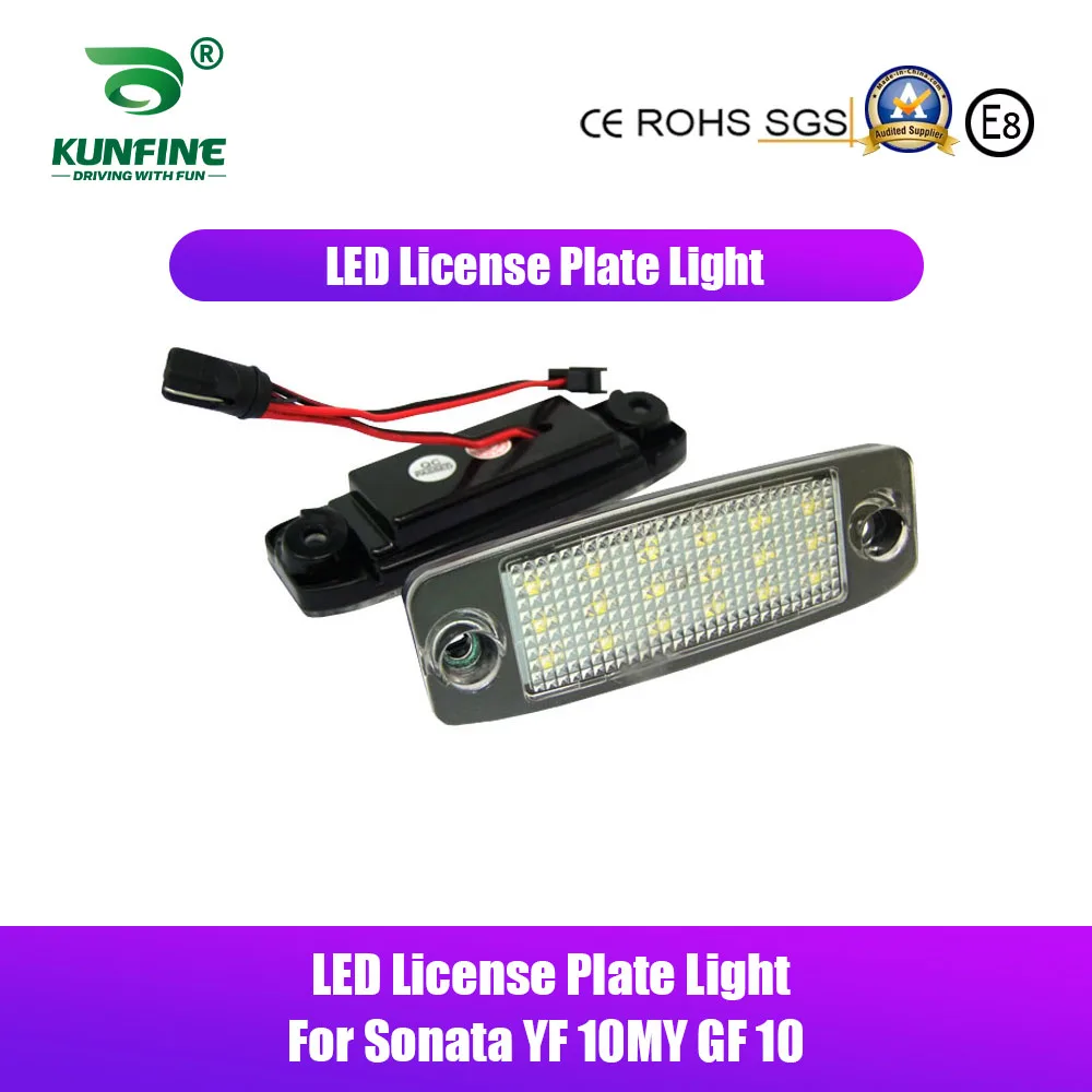 2PCs Car LED Number License Plate Light LED License Lamp For Sonata YF 10MY GF 10 2010 2011 2012 2013 2014 2015 2016 2017 2028