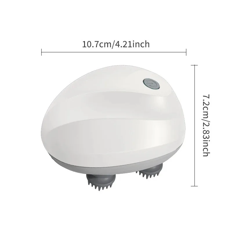 Electric Head Massager USB Rechargable Scalp Massager Body Massage Health Care Shoulder Neck Deep Tissue Kneading Massage Gift