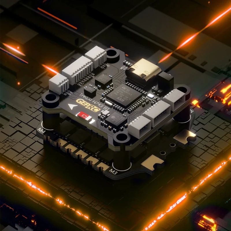 GEPRC TAKER H743 BT 32ビット 65A スタック H743 BT フライトコントローラー H65_8S_32Bit 65A 4IN1 ESC デュアルジャイロ レーシングFPVドローン MOZ7 V2用