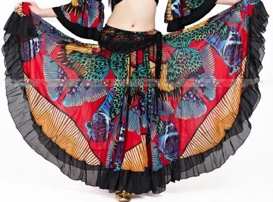 

New style gypsy clothes belly dance costume set for women indian dance set belly dancing outfit 2pcs Top&Skirt 2 colors