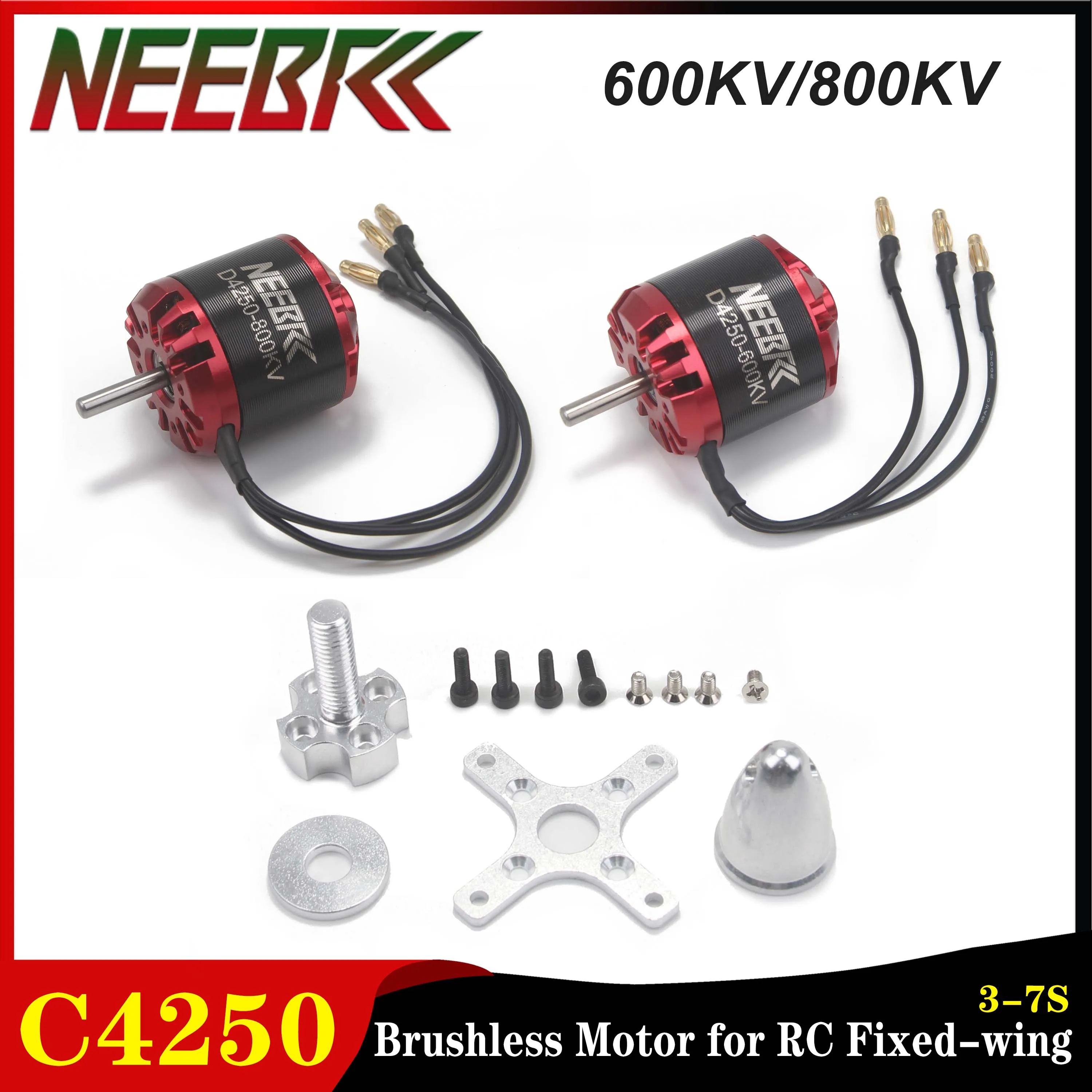 NEEBRC 4250 moteur sans balais 800KV 600KV 3-7S pour Drone de course RC FPV avion à voilure fixe avion Multicopter ESC pièces