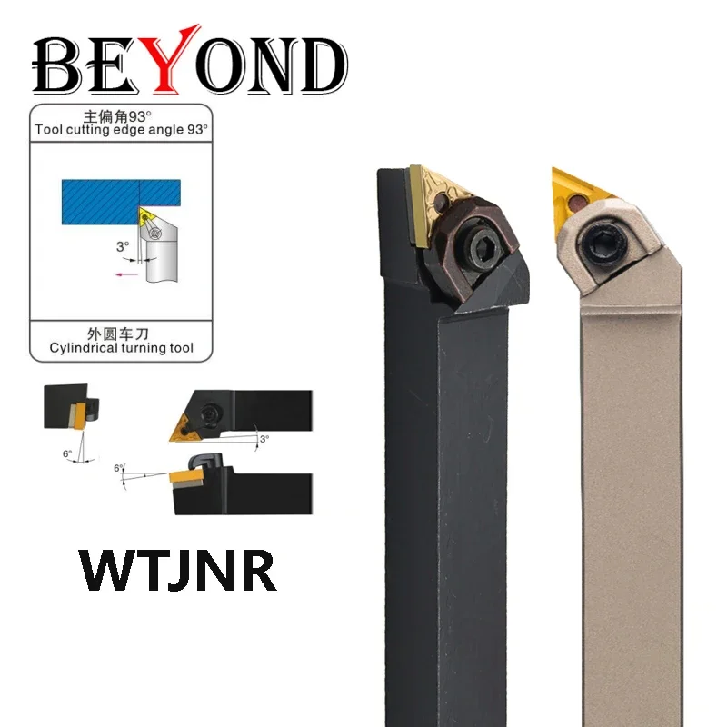 BEYOND WTJNR WTJNL Buitenhouder W-type hefboomvergrendeling voor WNMG 0804 1204 schacht CNC ondersteuning staaf unit 16-32mm - afbeelding 2