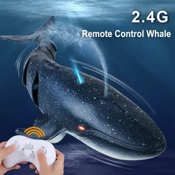 2023 New Remote Control Whale Toy Remote Control Whale Shark 2.4G Water Spray Simulation Model Whale Children's Toy Gift