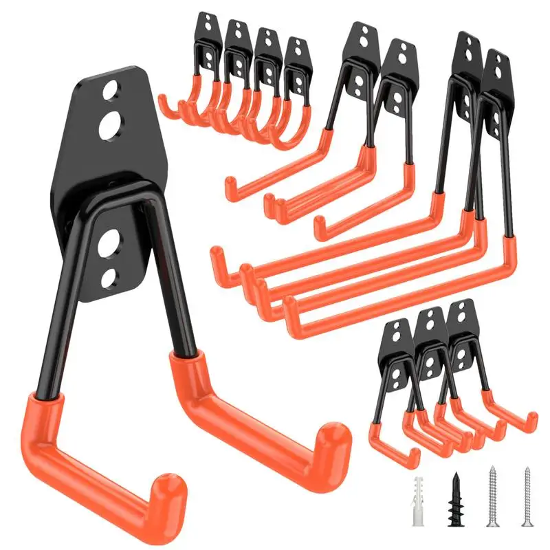 

Kitchen Hanger Home Storage Organizer For Ladder 12Pcs Garage Hooks Heavy Duty Metal Hook Multipurpose Hook Hanger For Garage