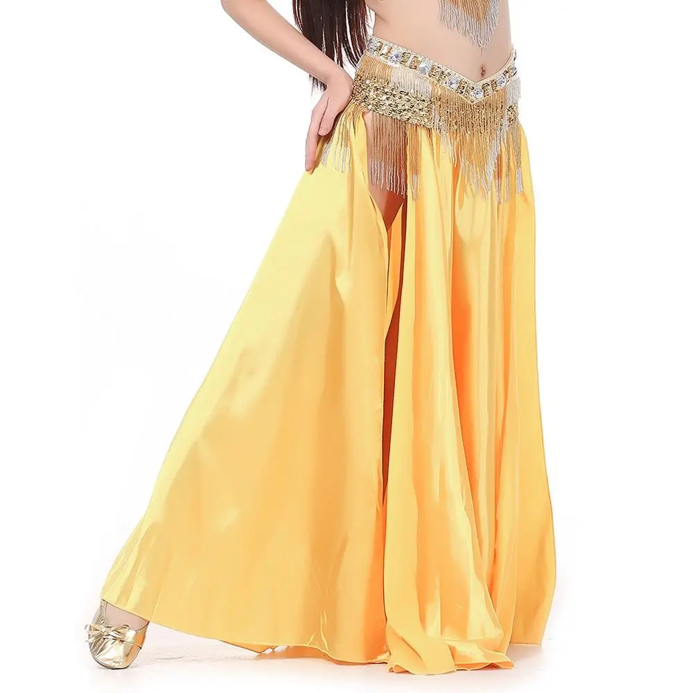 Mode chiffon dansrok kwastjes bohemien Spaanse rok glanzende zonrok buikdansaccessoires showkostuums
