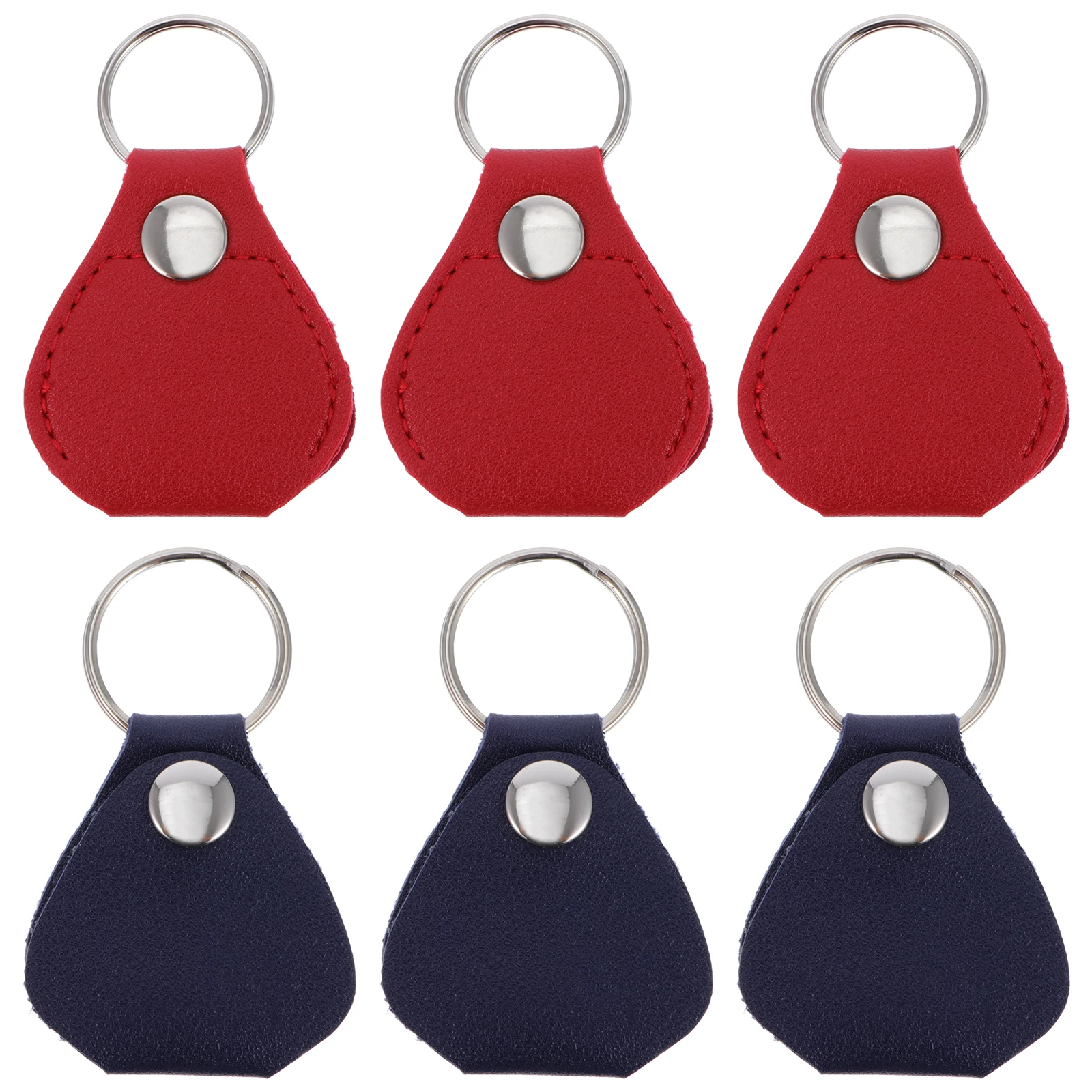 

6 Pcs Guitar Pick Keychain Accessories Plectrum Holder Bag for Picks Case Heavy Finger