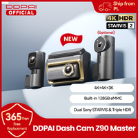 New DDPAI Z90Master 4K+4K Dual HDR Dash Cam Front Rear Car Camera Sony STARVIS 2 IMX678 ADAS Parking Monitor 5GHz WiFi 128G eMMC