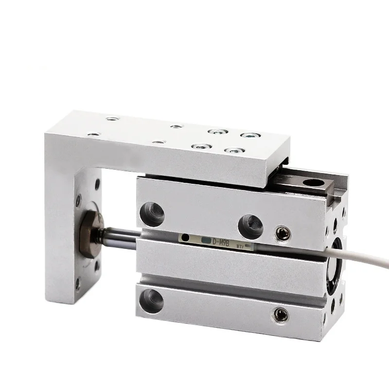 NEW MXH Rail Cylinder MXH6 MXH10 MXH16 MXH20 Precision Pneumatic Air Linear Side Rail Guide Rod Cylinder