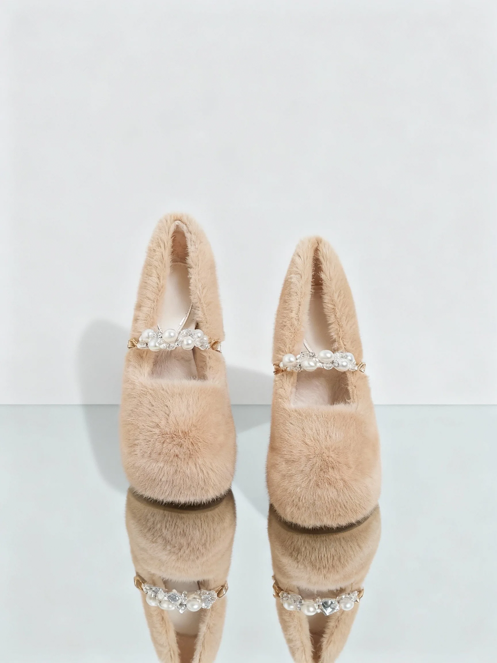 

BloomstpesMary Jane Shoes Women's 2025New Winter Fleece-Lined Warm Boots for Dresses FrenchChunky Heel HighHeels forOutdoor Wear